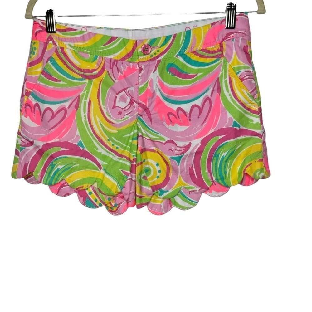 Lilly Pulitzer Buttercup Shorts in Hotty Pink Double Trouble 0